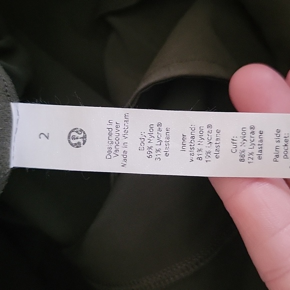 Lululemon Stretch High-Rise Jogger Pant Dark Olive Style W5DQDS Size 2 - Picture 9 of 11